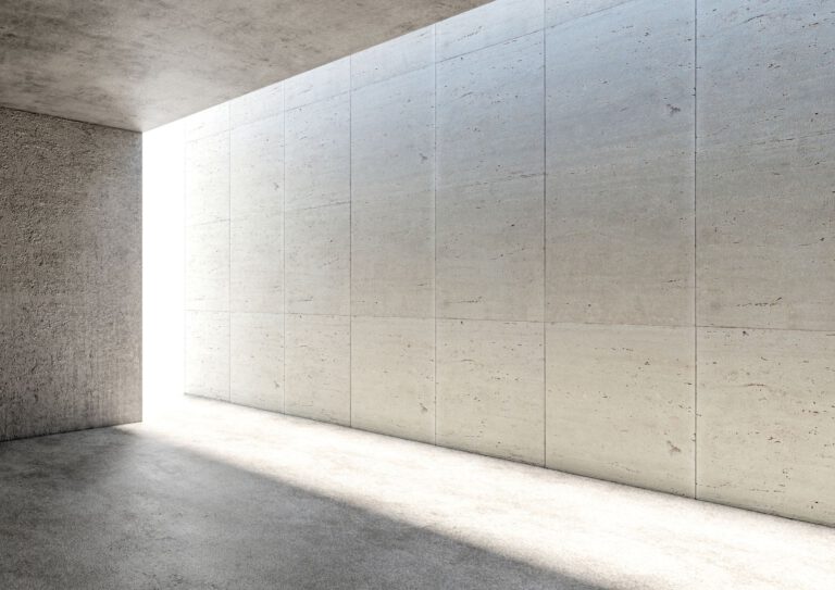 Raum aus Beton. Bild als Einleitung auf die Frage Was ist Beton.